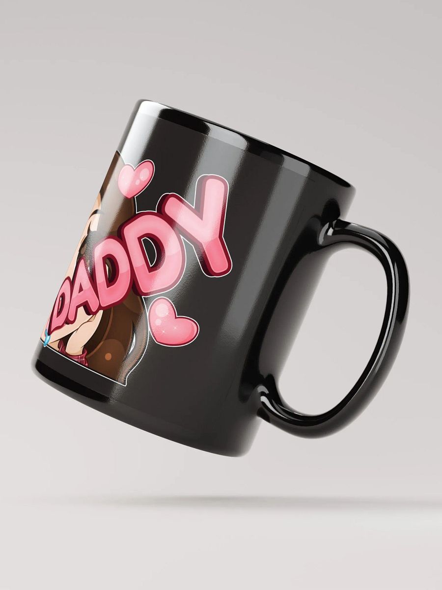 Daddy Emote Black Glossy Mug! product image (3)