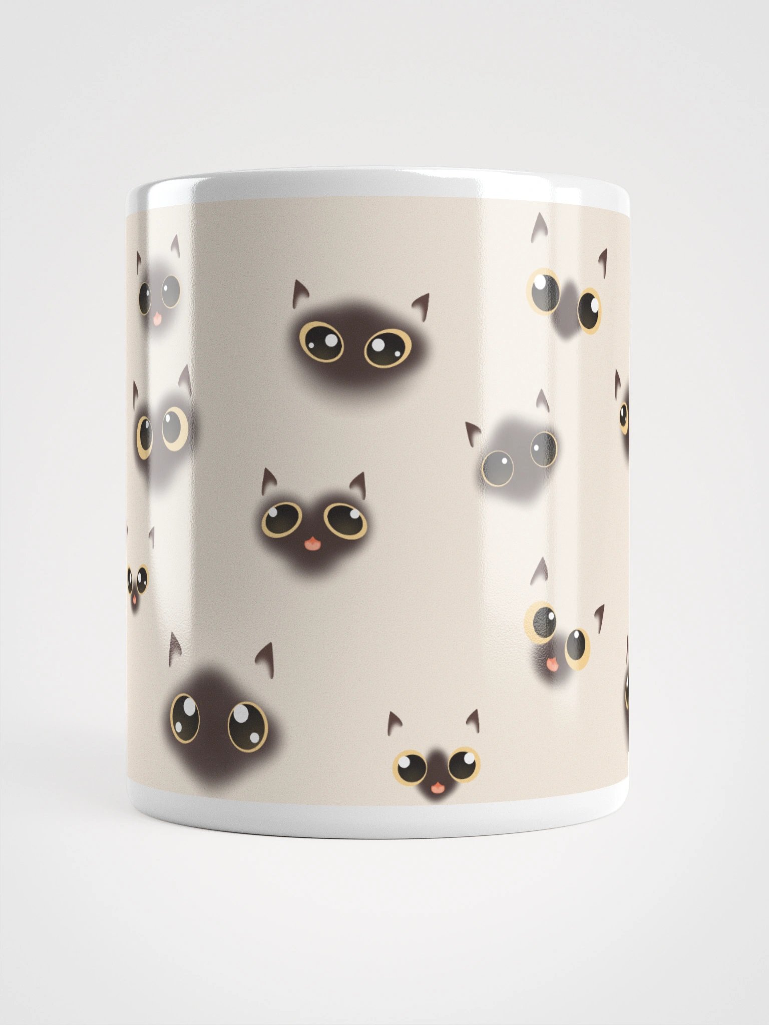 Siamese Cat Faces (Yellow Eyes) Mug product image (17)