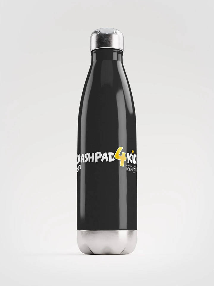 CrashPad4Kids 2023 Black Water Bottle product image (1)