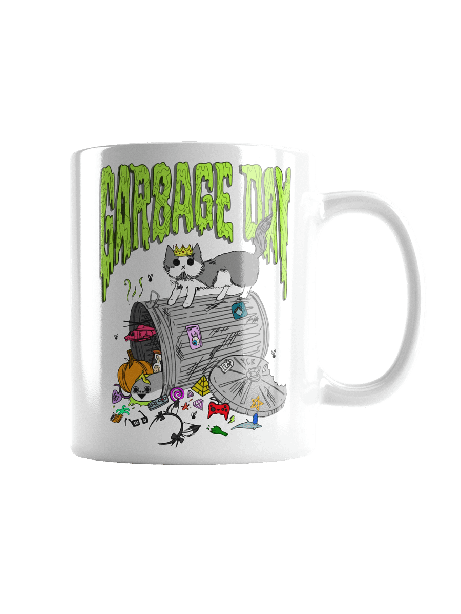 garbage day mug (white) product image (2)