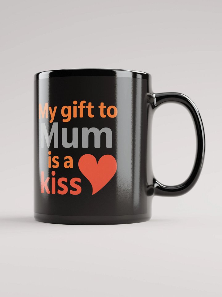 Heartfelt Kiss Black Glossy Mug product image (2)