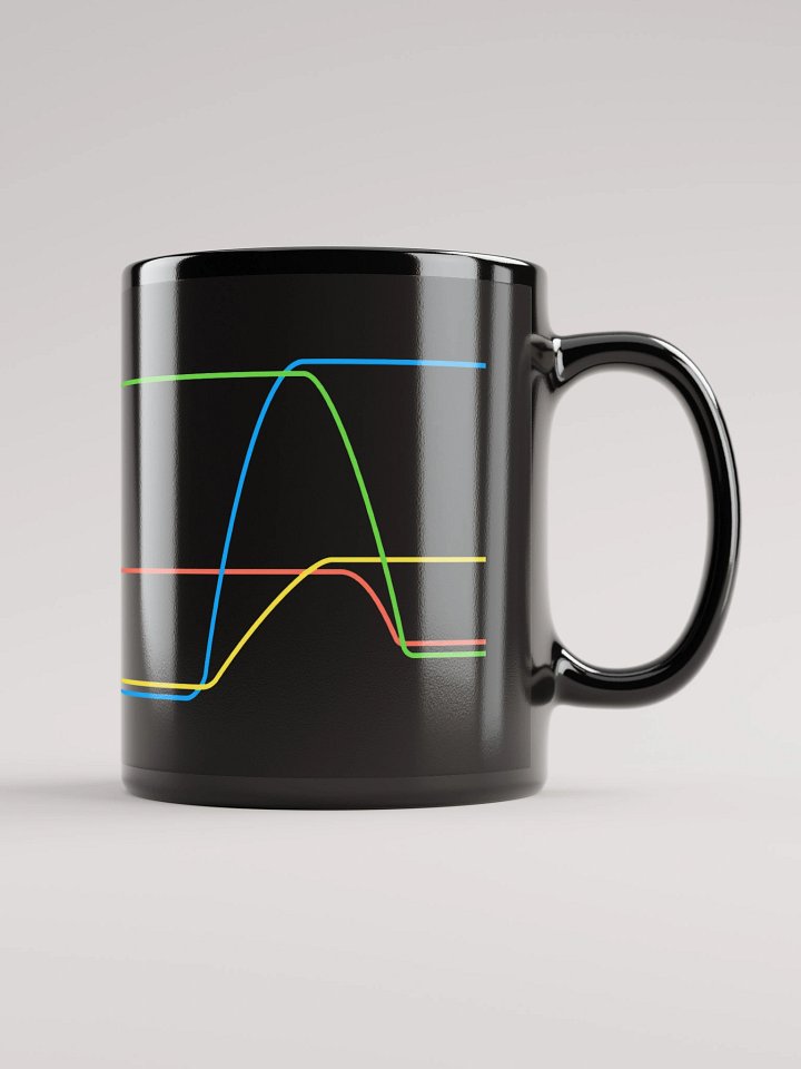 80s inspired STFC.PRO graph lines mug product image (2)