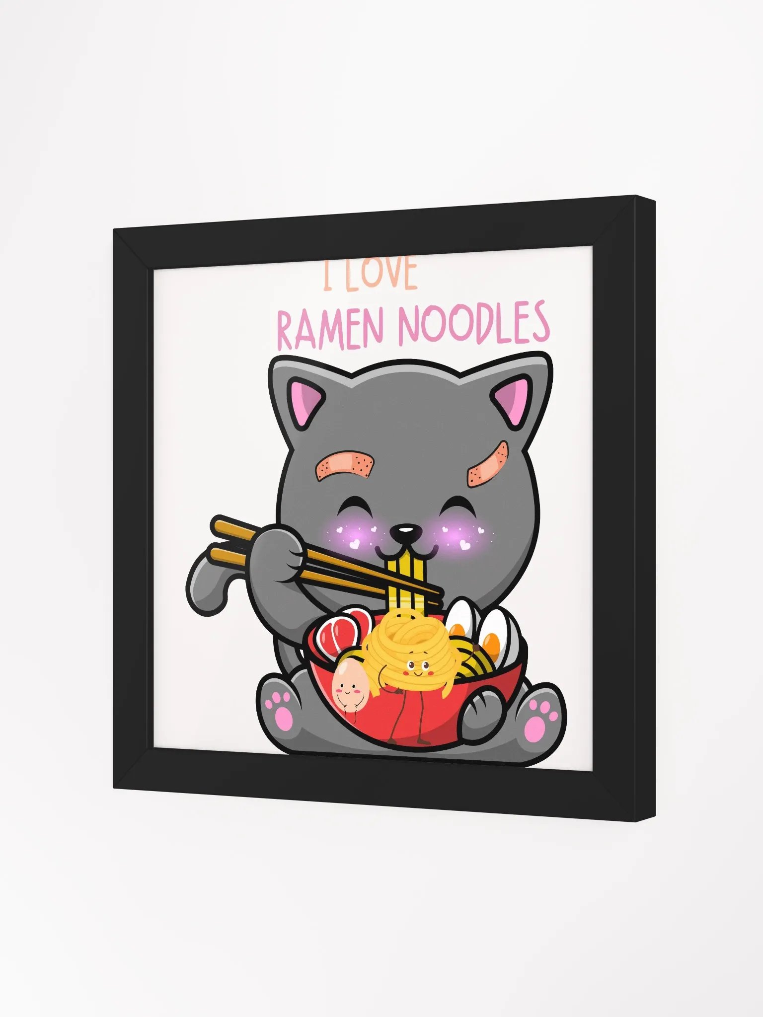 " I LOVE RAMEN NOODLES " CANVAS ART product image (18)