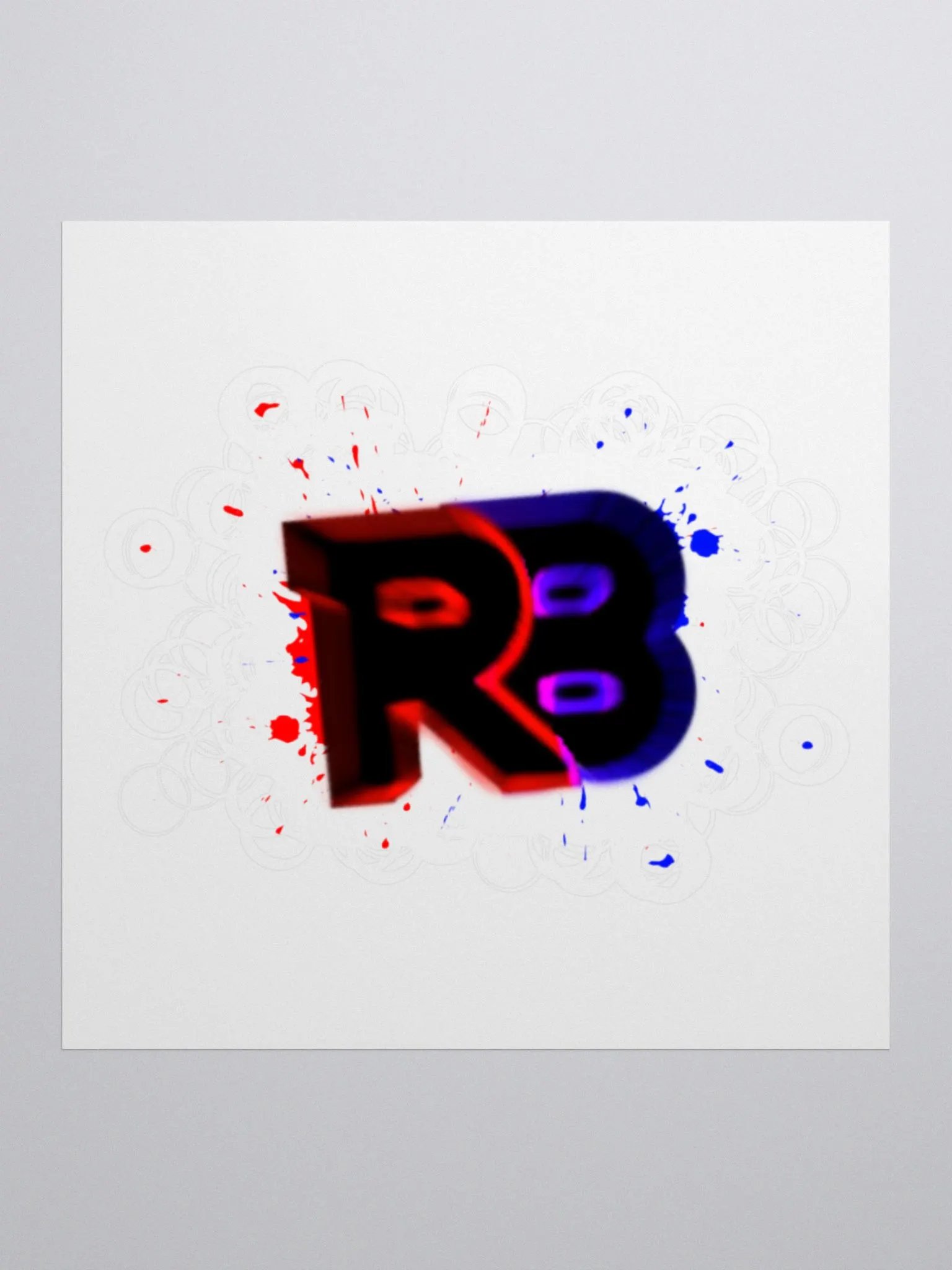 Red & Blue™ Logo Sticker product image (1)