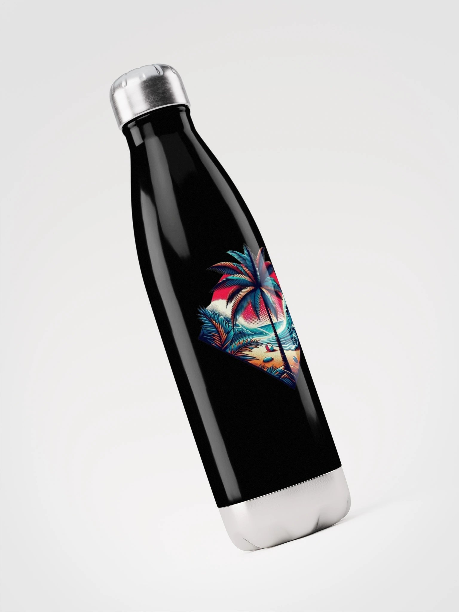 Tropical Sunset Stainless Steel Water Bottle product image (3)