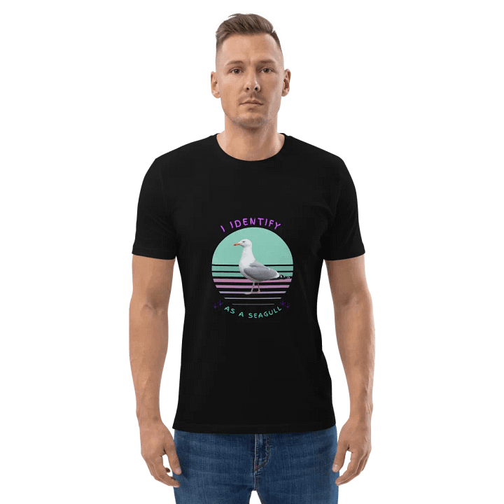 I Identify as a Seagull Organic Cotton T-Shirt product image (2)