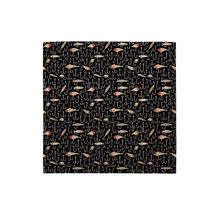 Fish Hook & Lure Bandana – Fishing Gear Accessory for Anglers product image (1)