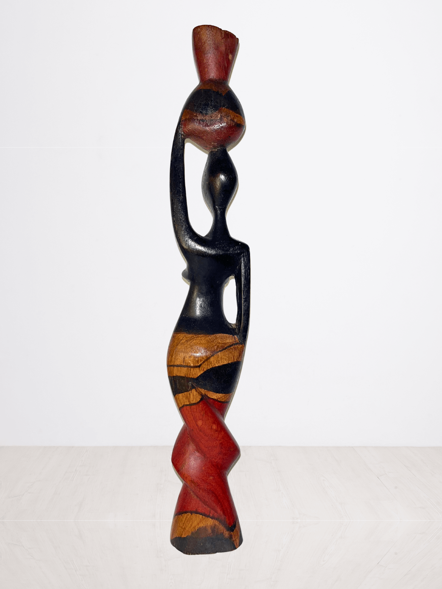 Handcarved Wooden African Woman Sculpture product image (3)