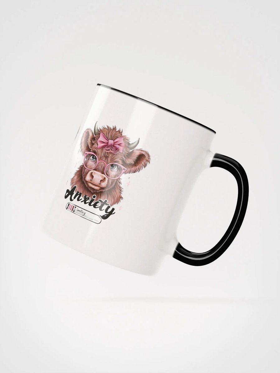 Anxiety Loading Coffee Mug – Funny Heifer Cow Design – Humorous Animal Lover Gift product image (3)