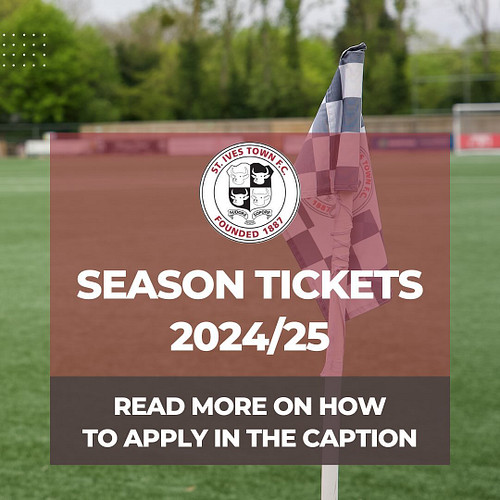 2024/25 SEASON TICKETS ON SALE NOW! 🎟️

Click the link below for full details on the 2024/25 season tickets and how to apply....