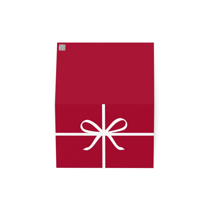 Holiday Gift Ribbon Bow Greeting Card product image (2)
