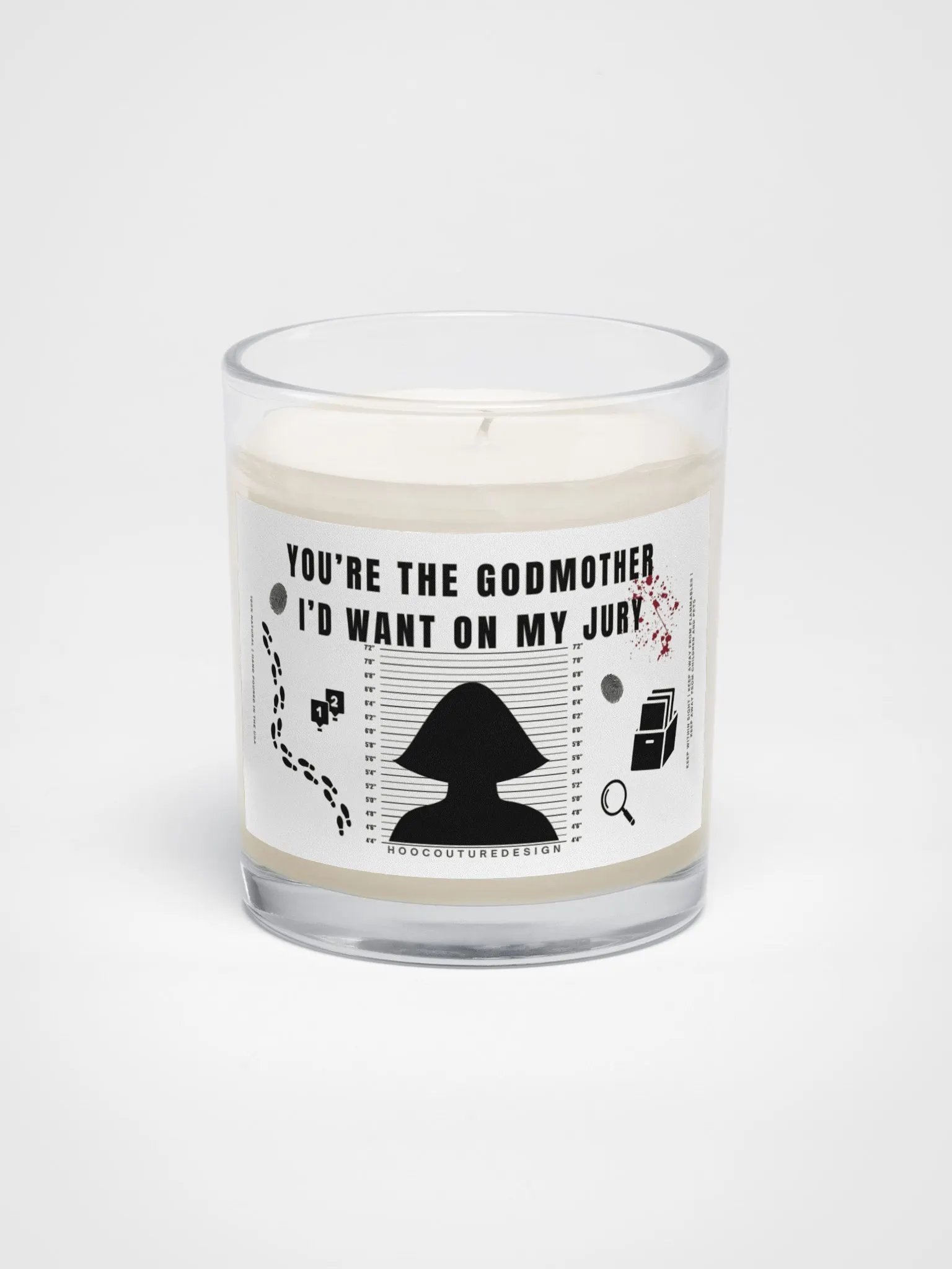 Funny gift for a godmother - On my jury - Soy wax vegan candle product image (2)