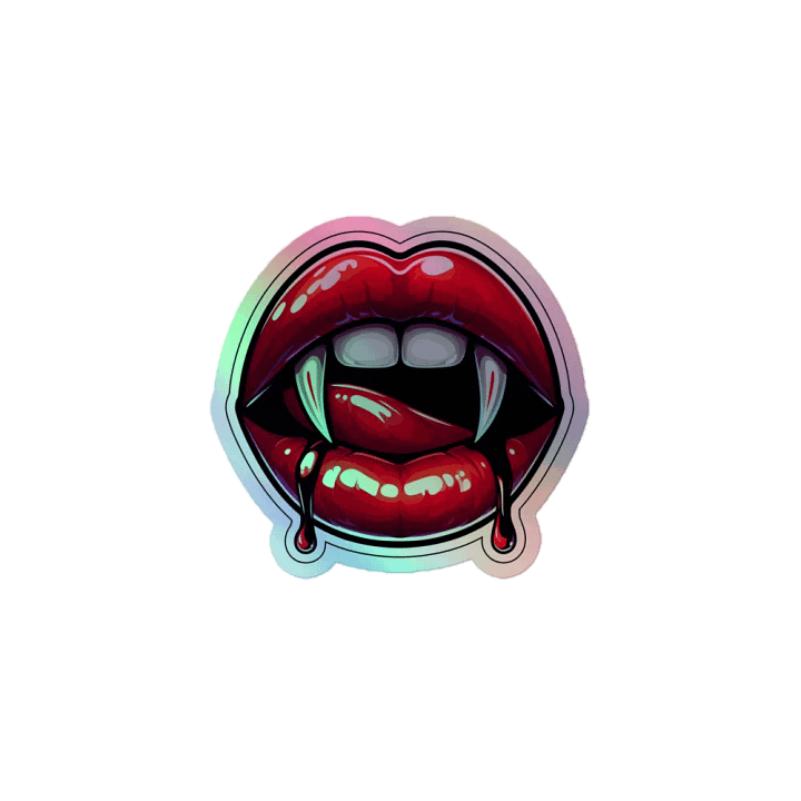 Vampire lips sticker product image (1)