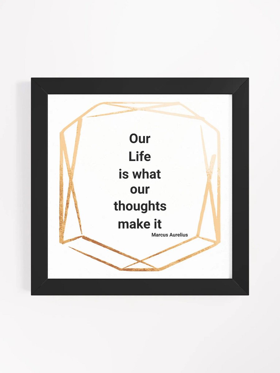 Stoic Motivational Wall Art Our Life Marcus Aurelius product image (1)