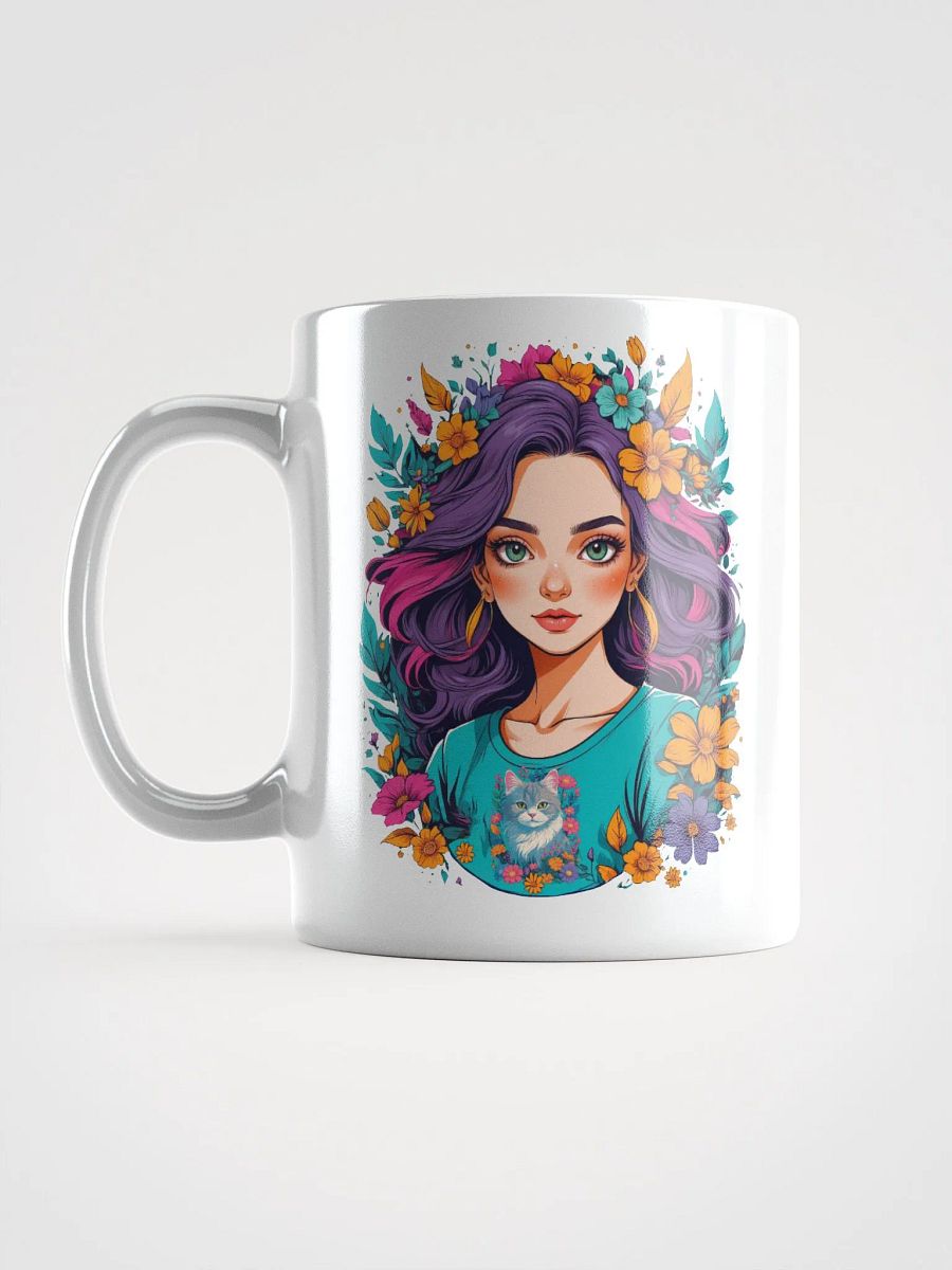 Bloomcore Flower Girl Coffee or Soup Mug - 11 oz - 15 oz - 20 oz - v2 product image (2)