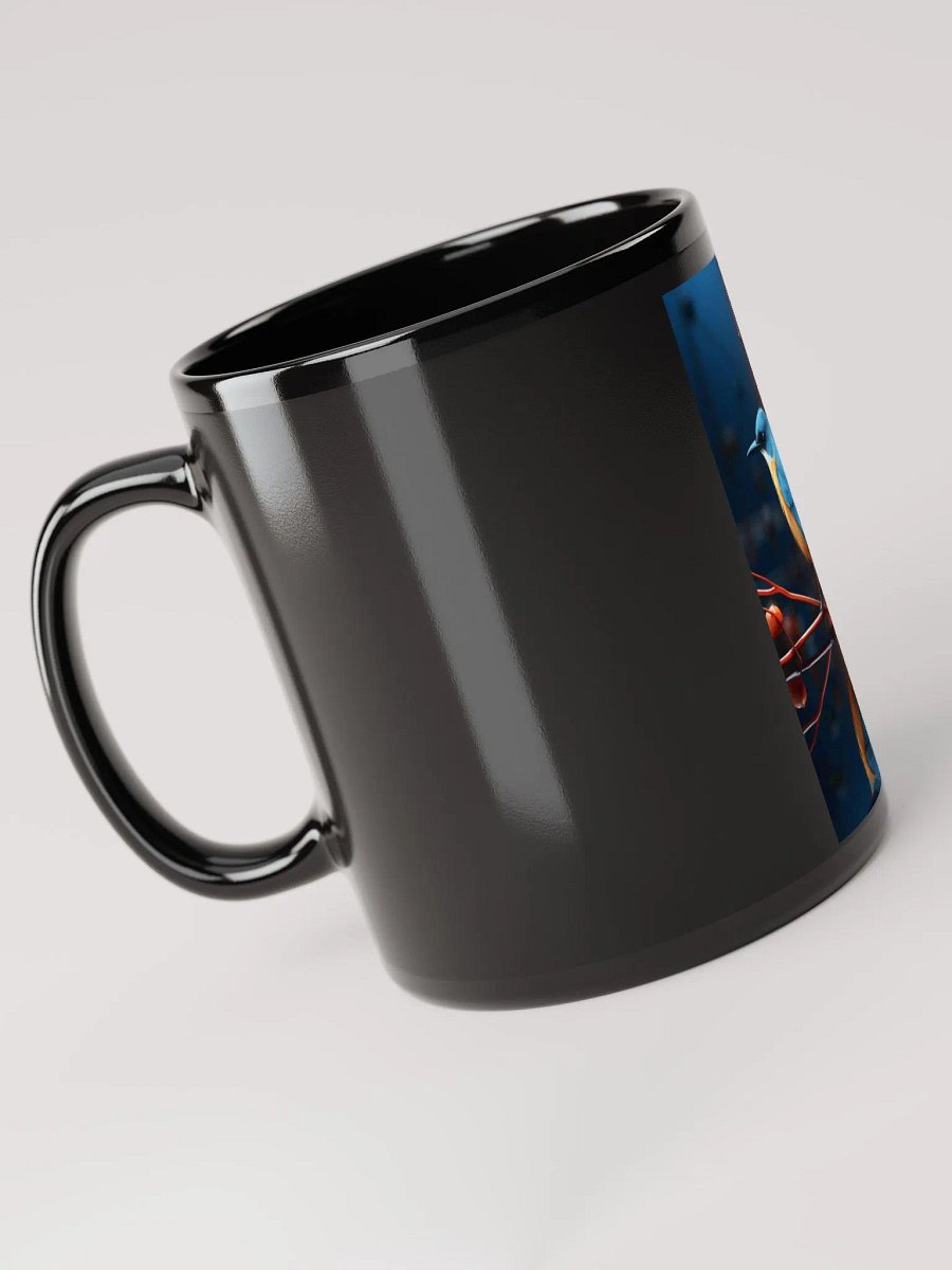 Vibrant Reflections: Blue & Orange Bird Mug product image (6)