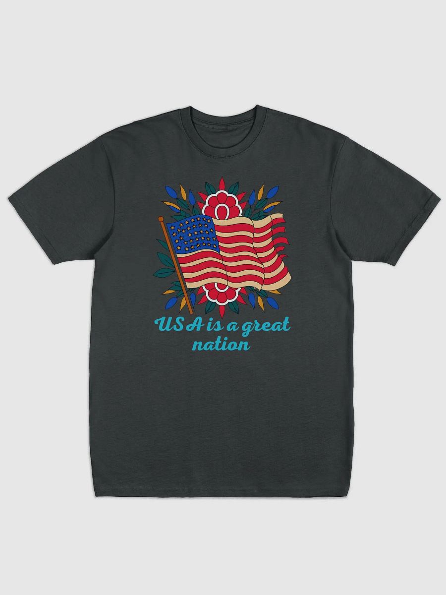 Patriotic Floral Flag Tee product image (13)
