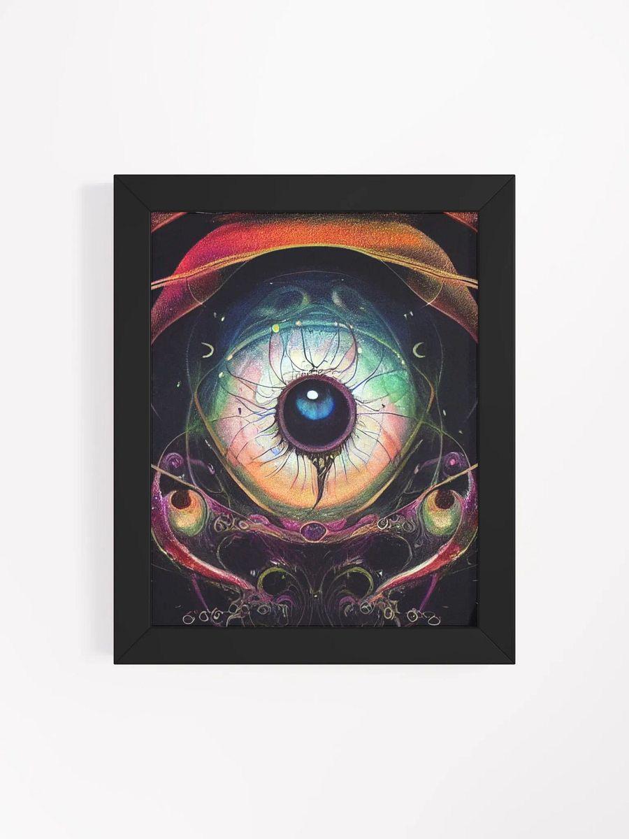 Space Eye! Wood Framed Matte Print product image (19)