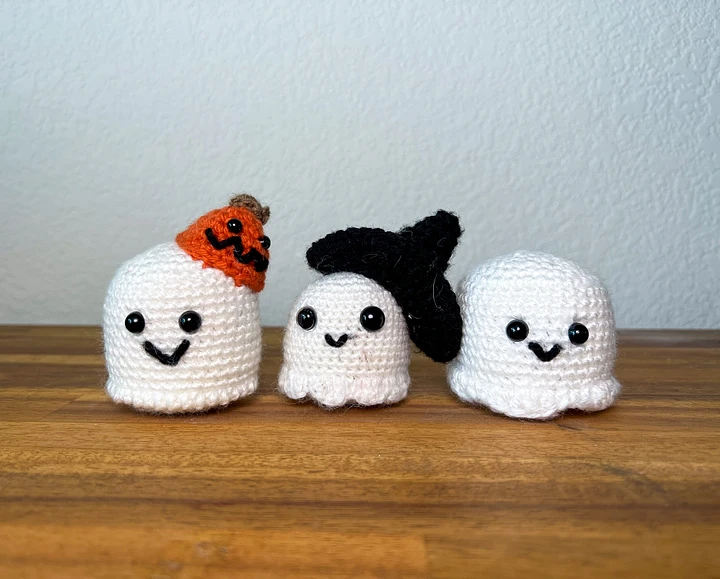Crocheted Ghost Trio product image (1)