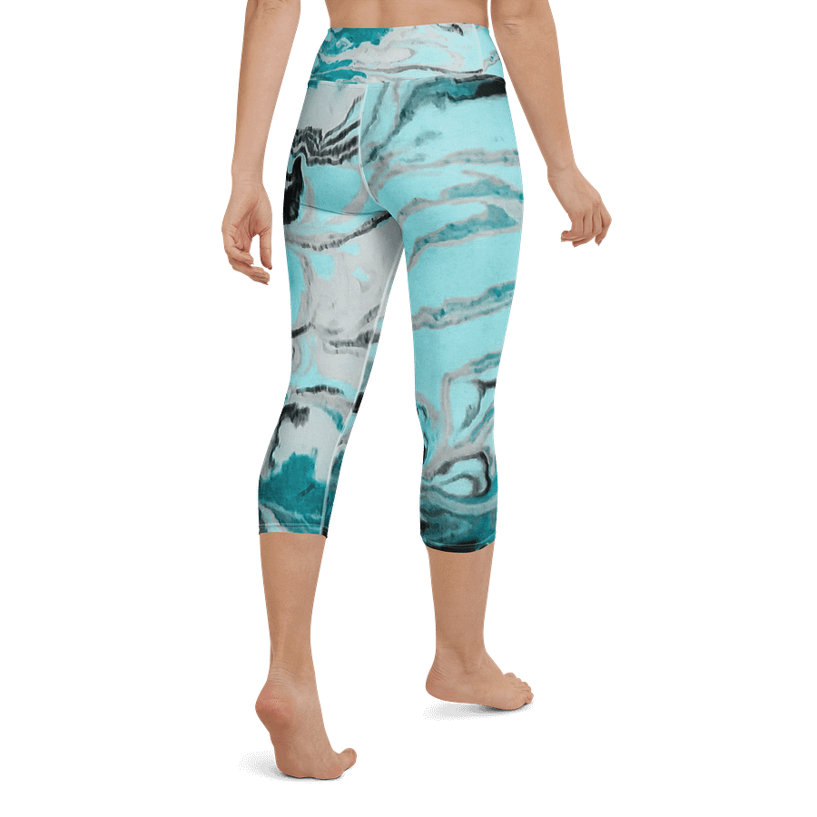 Fluid Turquoise Art Leggings product image (3)