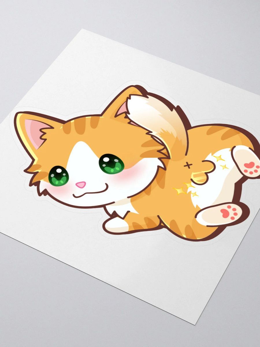 Orange Cat Butt Sticker product image (8)