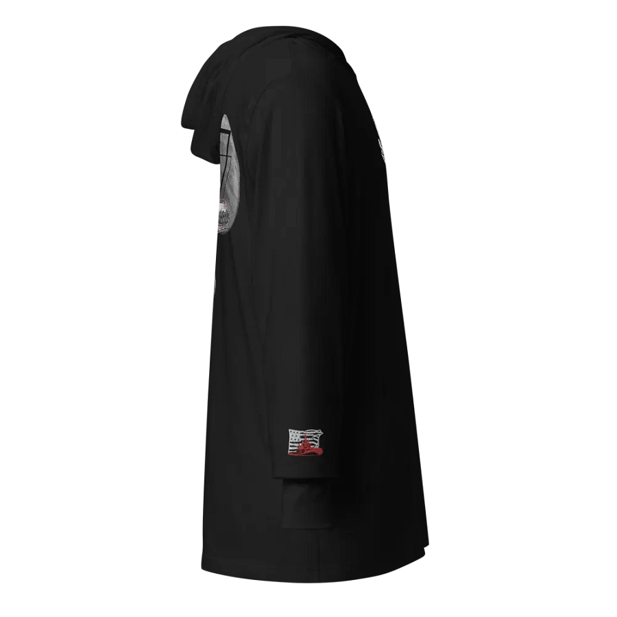 Three blade prop triangle Athena tug Sketch Hooded Tee product image (4)