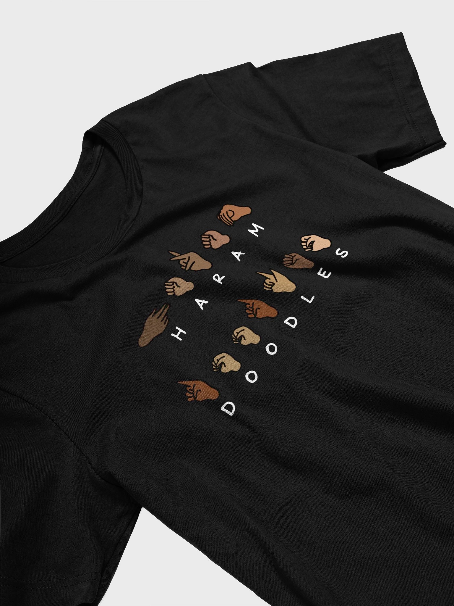 Haram Doodles in Sign Language Supersoft T-Shirt product image (3)