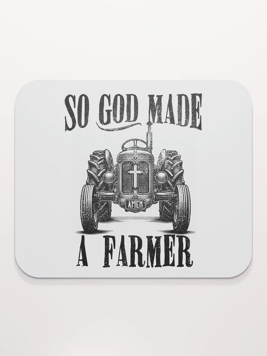 Vintage - So God Made a Farmer Mousepad product image (2)
