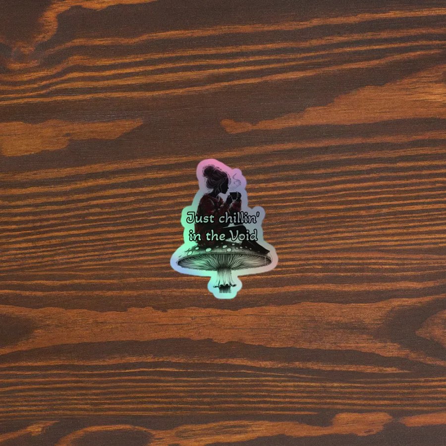 Chillin' in the Void Kiss-Cut Holographic Sticker product image (3)