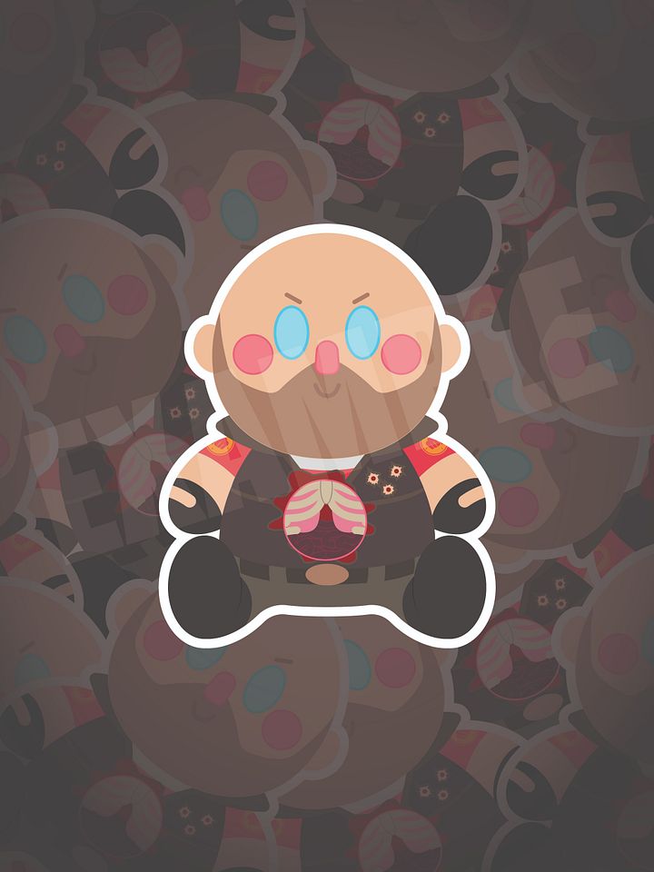 Team Fortress 2 Heavy Plushie Sticker (Meet the REAL Medic Limited Edition) product image (1)