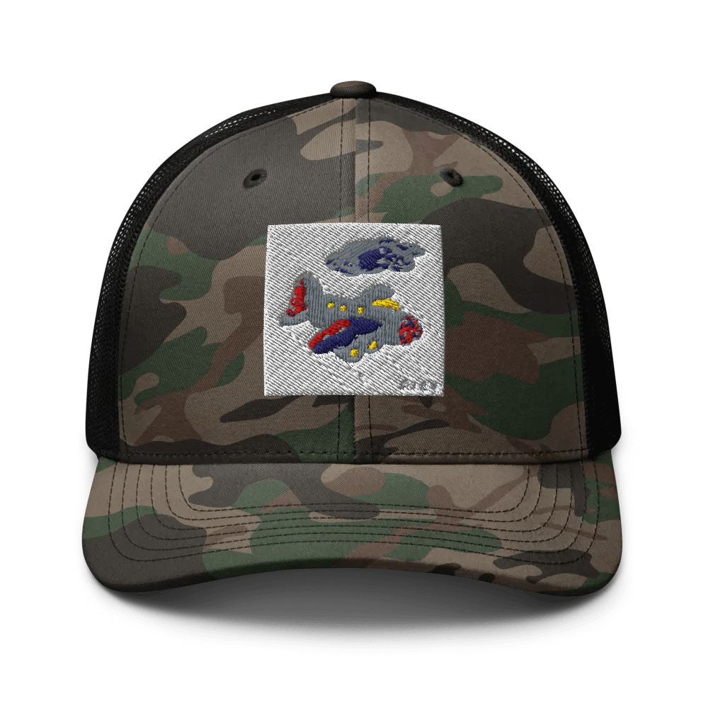 Kid Airplane (Otto Cap Camouflage Trucker Hat) product image (1)