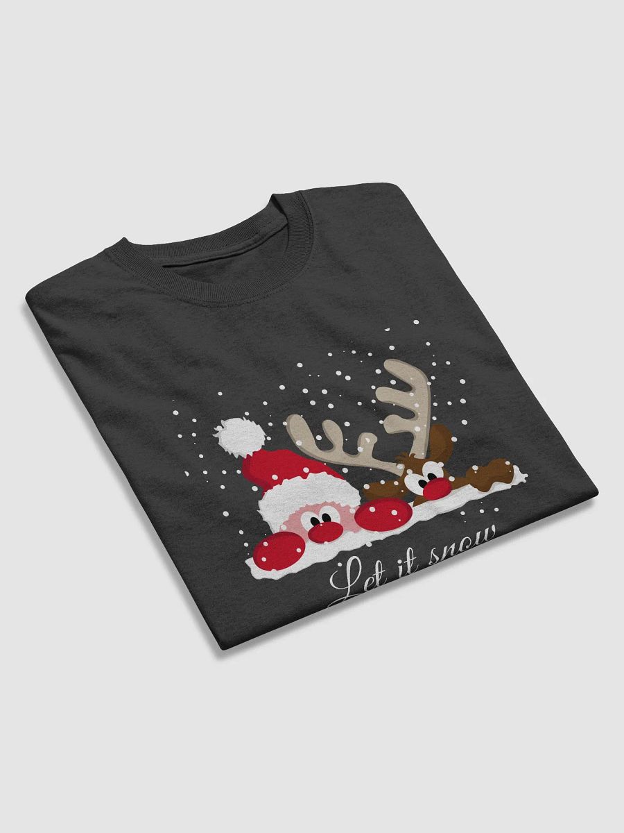 Cooles Weihnachtsmotiv | Let it snow | Rentier Santa Schnee T-Shirt product image (3)