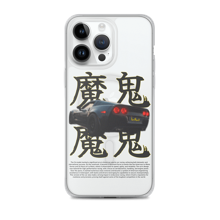 Chinese Script, Black Car, Racing History Phone Case product image (1)