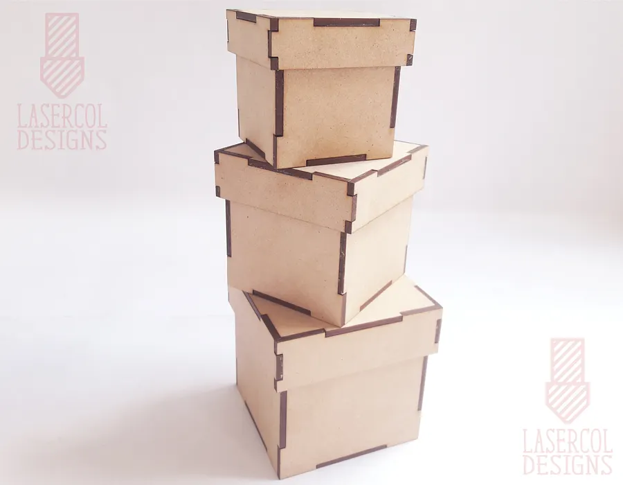 Boxes Bundle (Set 1, 2) - Laser Cut Files product image (7)