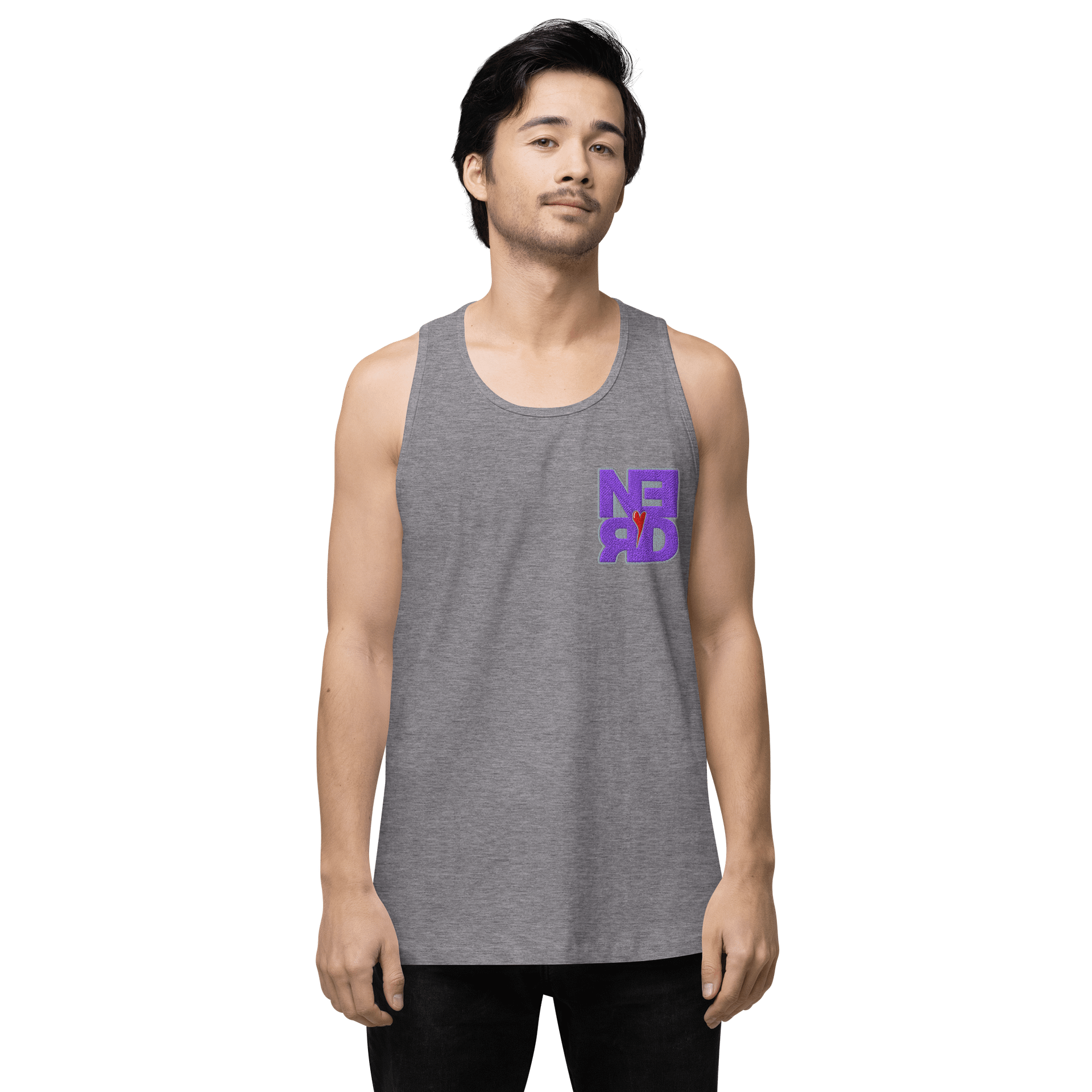 Nerd Heart Embroidered Tank (Streamer Edition) product image (6)
