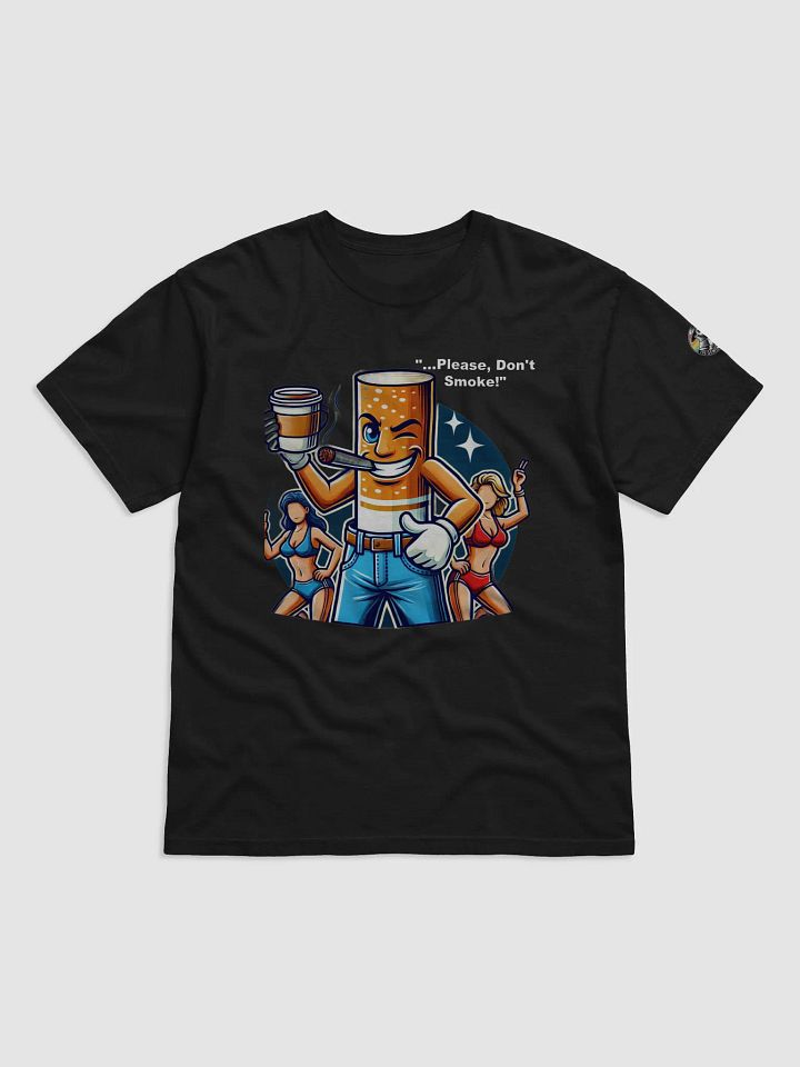 🔥 Official 'Bum Status' "No Caffeine, No Nicotine" T-Shirt 💀 with The Gemini Twins! Logo on Sleeve 🎭 product image (1)
