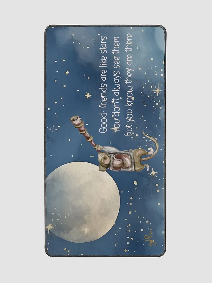 Good Friends Are Like Stars Desk Mat | Celestial Friendship Neoprene Mat product image (2)