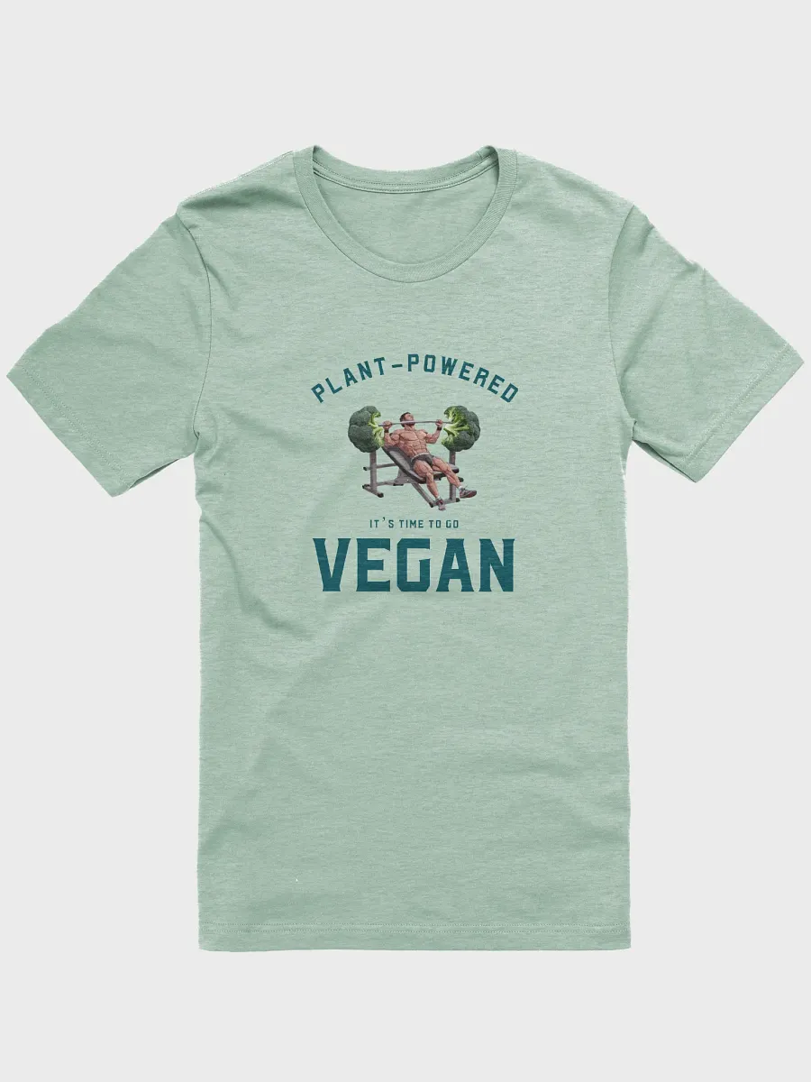 Plant Powered Vegan T-Shirt - 'It's Time to Go Vegan product image (1)