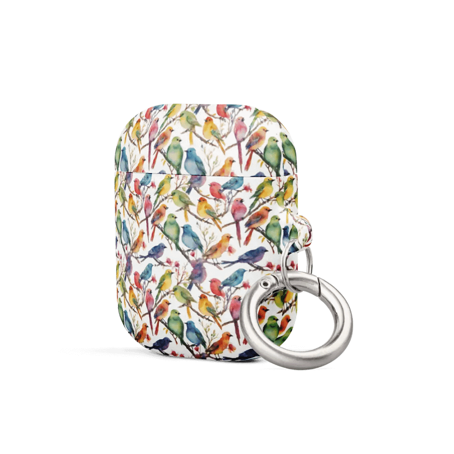 Multi Coloured Birds Ear Bud Case product image (6)