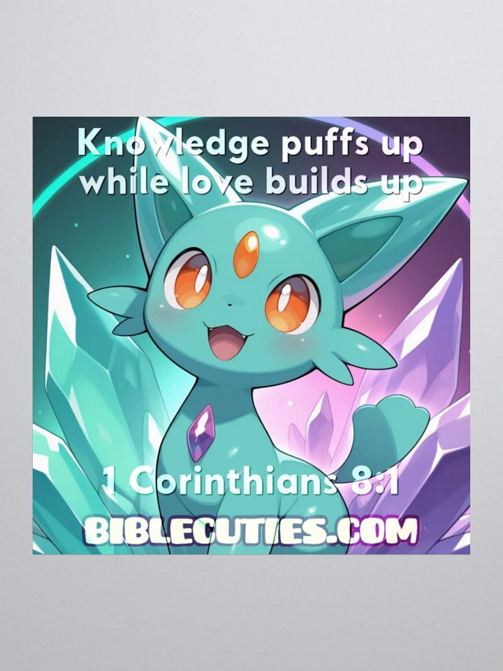 Bible Cuties Tomy - Knowledge puffs up while love builds up product image (1)