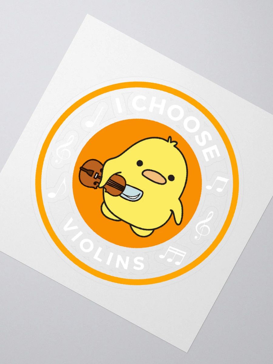 I choose violins Kiss Cut Stickers product image (2)