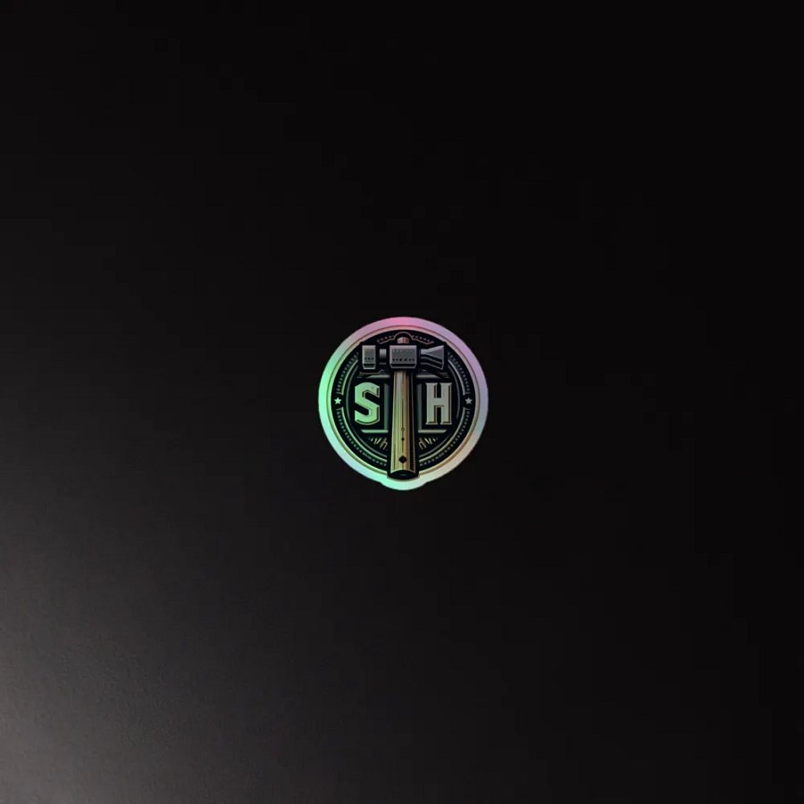 Star Hammer Kiss-Cut Holographic Sticker (Logo Only) product image (2)
