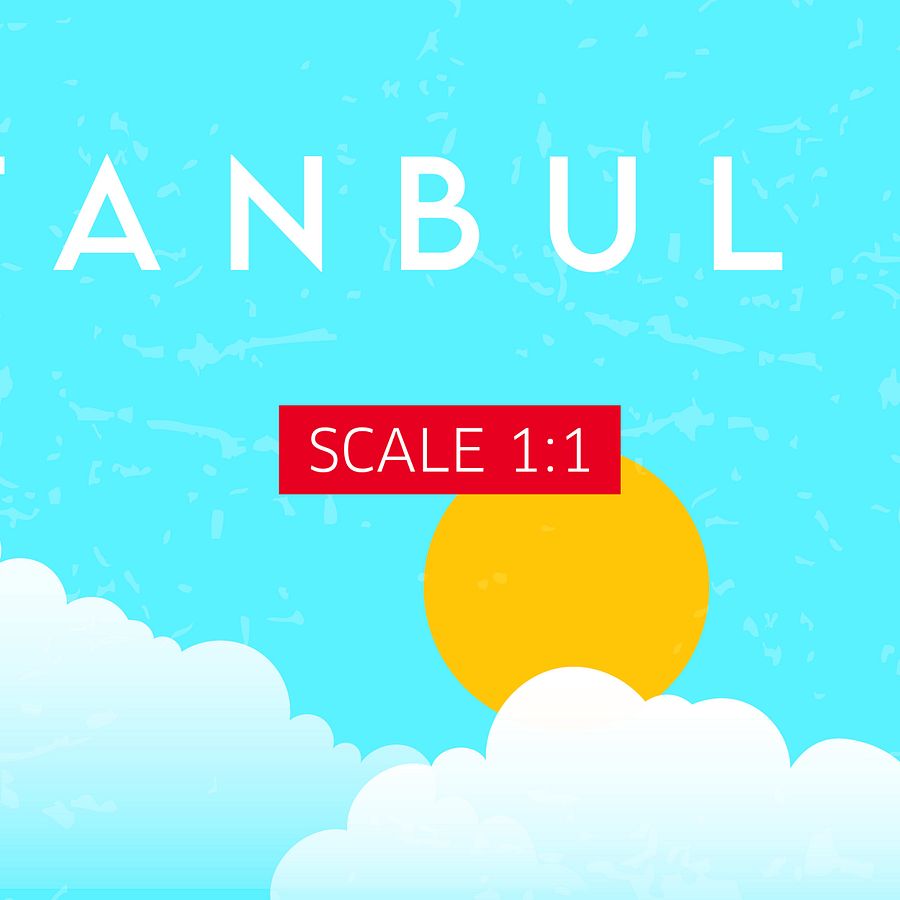 Istanbul, Turkey — Retro travel minimalist poster, retro travel art, retro travel wall art, vector art product image (5)