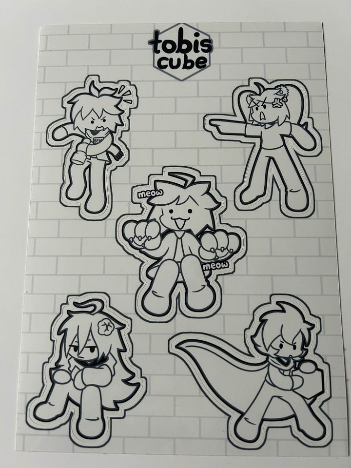 Tobis Cube Sticker Sheet, Vol. 1 product image (1)