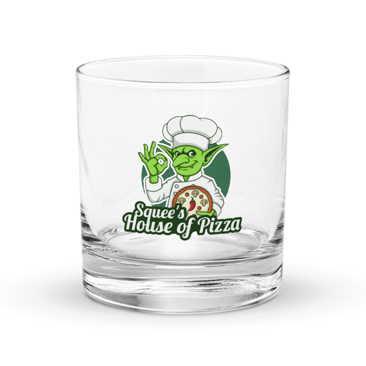 Squee’s House of Pizza Rocks Glass product image (1)