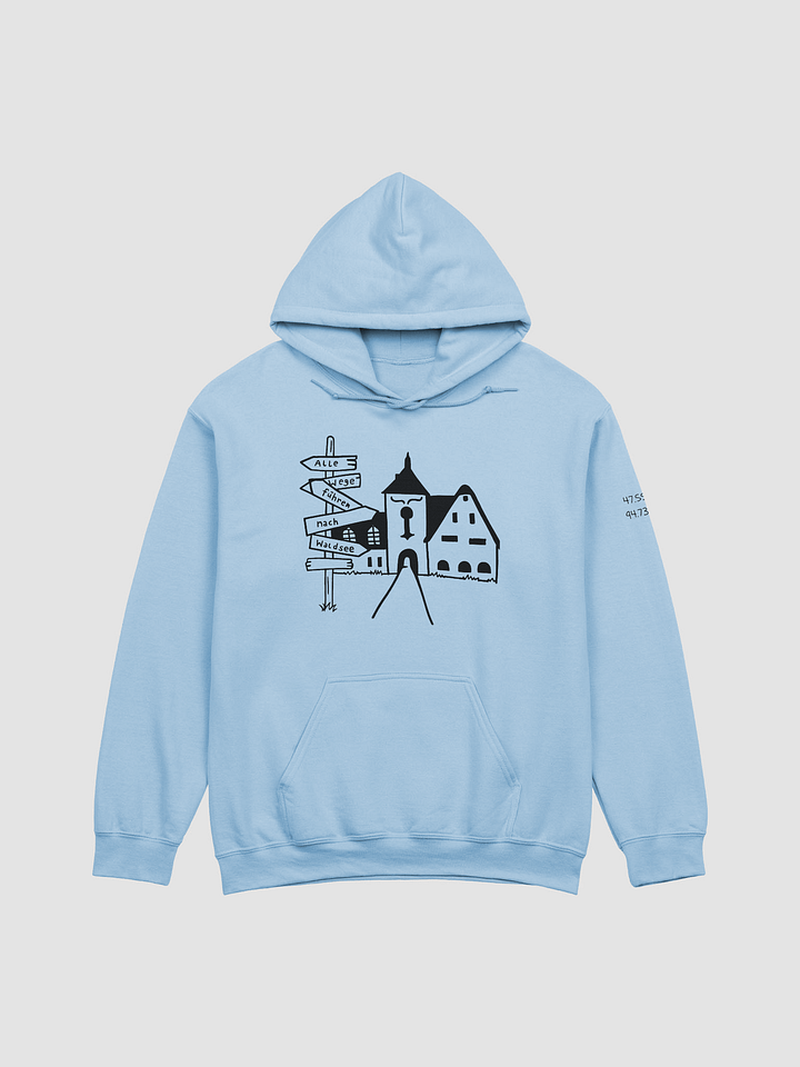 Alle Wege führen nach Waldsee adult hoodie (multiple colors) product image (1)