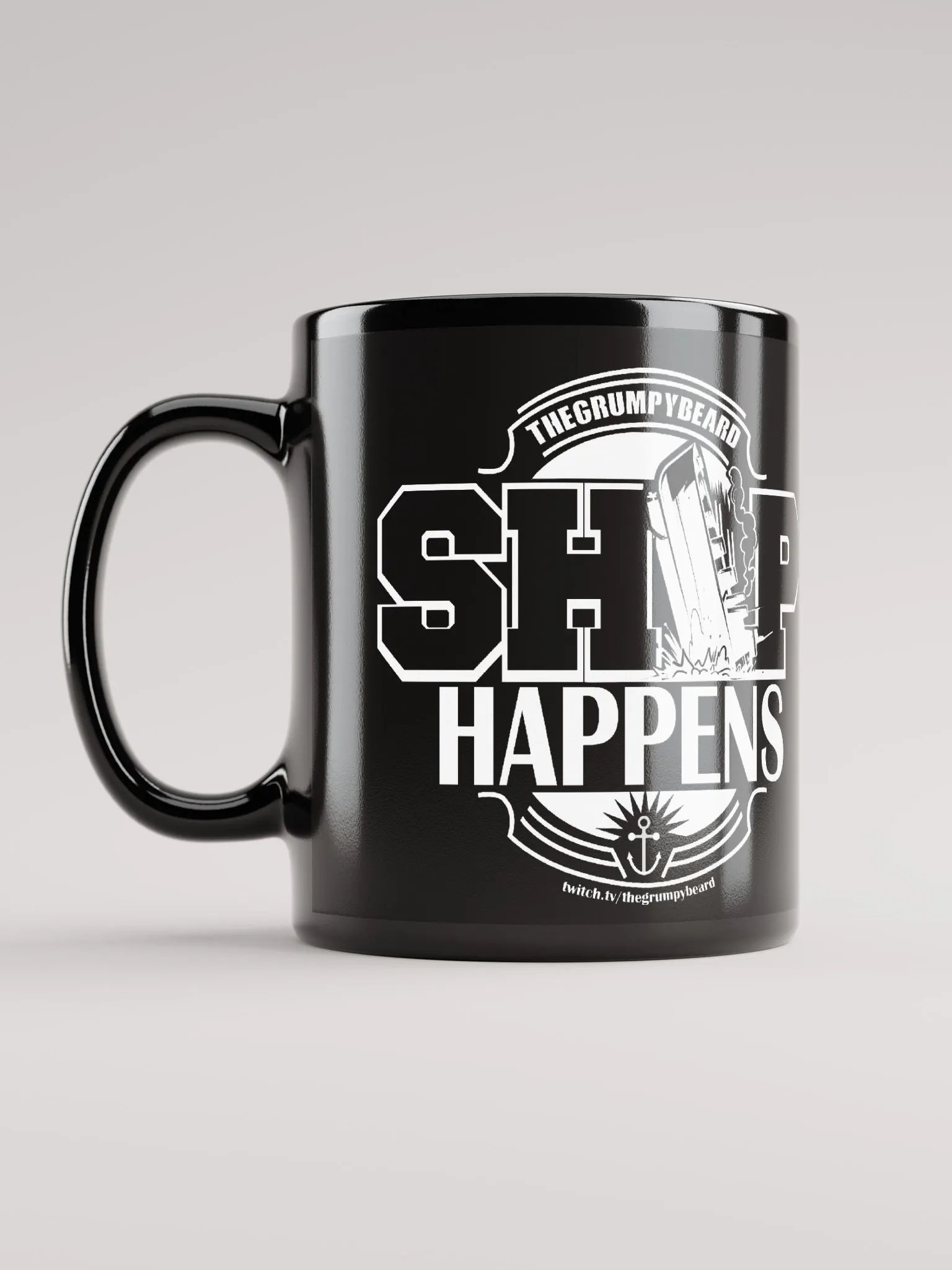 SHIP HAPPENS - Black Glossy Mug product image (4)