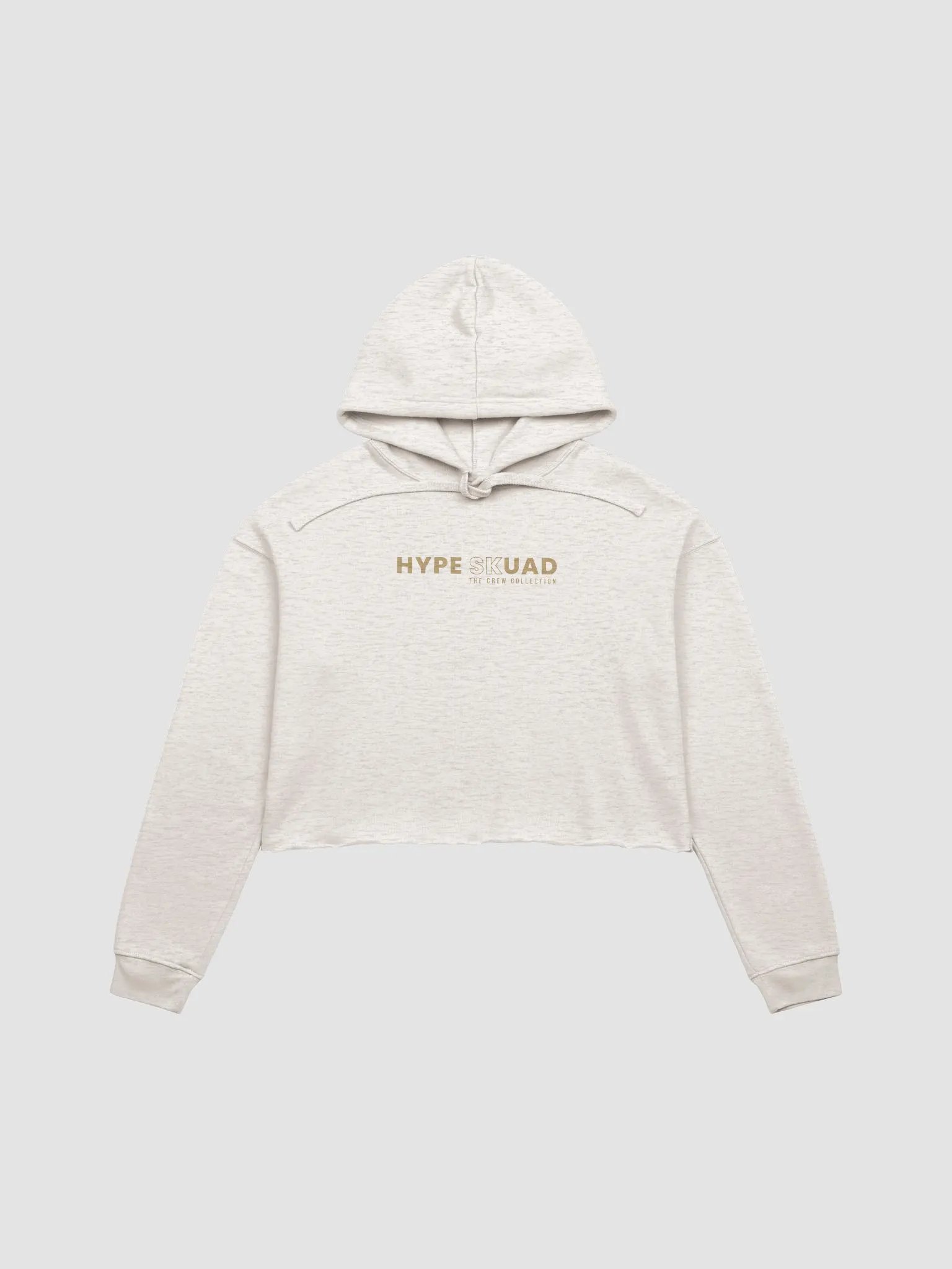 Beige Cropped Hype Hoodie product image (1)