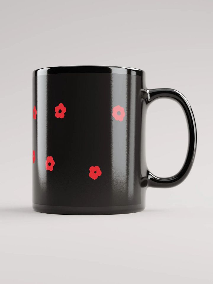 SMALL FLOWERS RED BEAUTIFUL COLORS CONTRAST SHINY MUG product image (1)