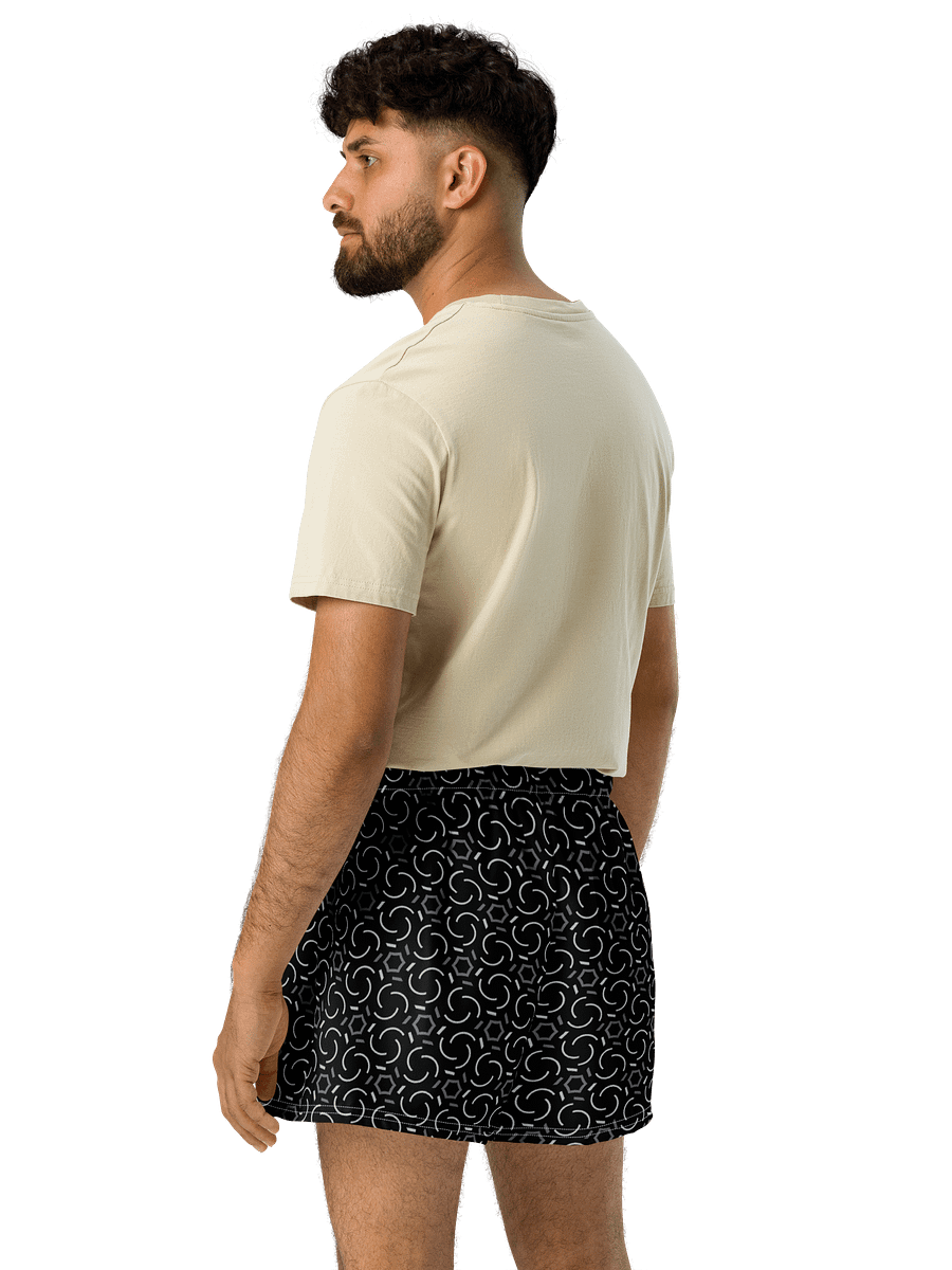 Smoke & Shadow Geometric All Over Print Unisex Athletic Short Shorts product image (6)